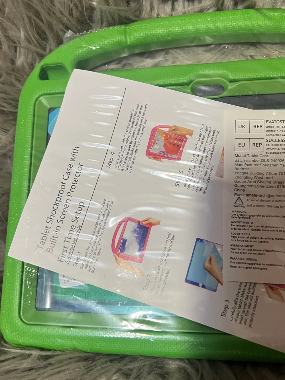 Amazon Kids Tablet Protecting Handle Case in Bright Green